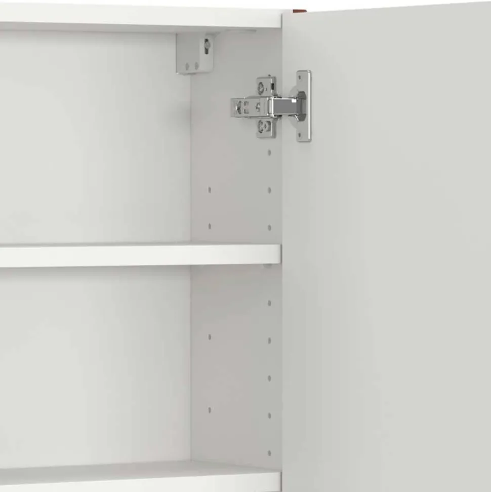 Badezimmer Hängeschrank in Dunkelrot - Exeler