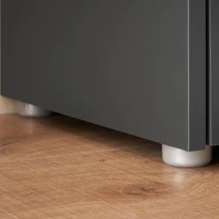 Badezimmer Hochschrank in Anthrazit - Ahilav