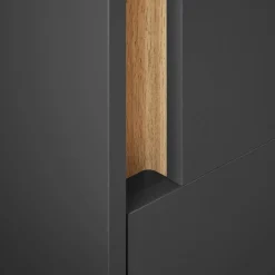 Badezimmer Hochschrank in Anthrazit - Ahilav