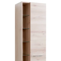Badezimmer Hochschrank in Buchefarben - Mabeca
