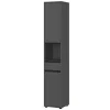 Badezimmer Hochschrank in Dunkelgrau - Rufu
