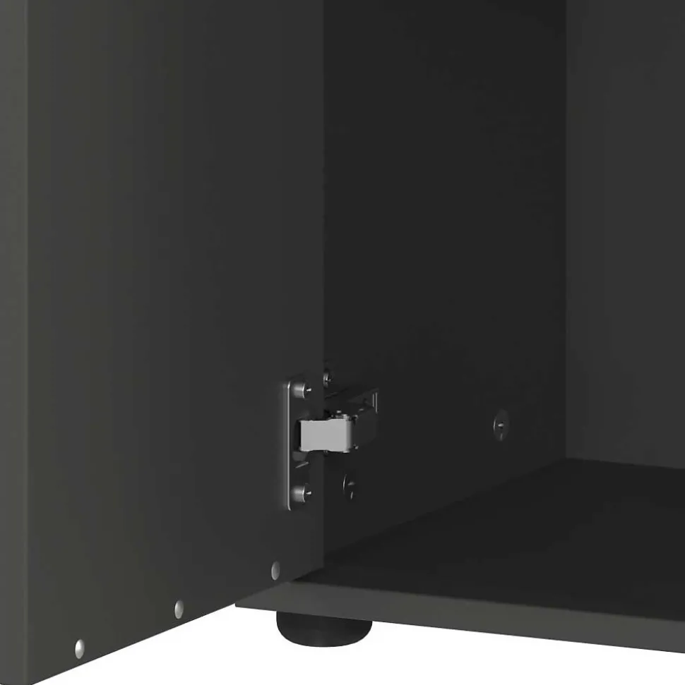 Badezimmer Hochschrank in Dunkelgrau - Rufu