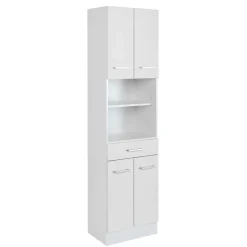 Badezimmer Hochschrank 4-türig & 2 Fächer - Skiranov
