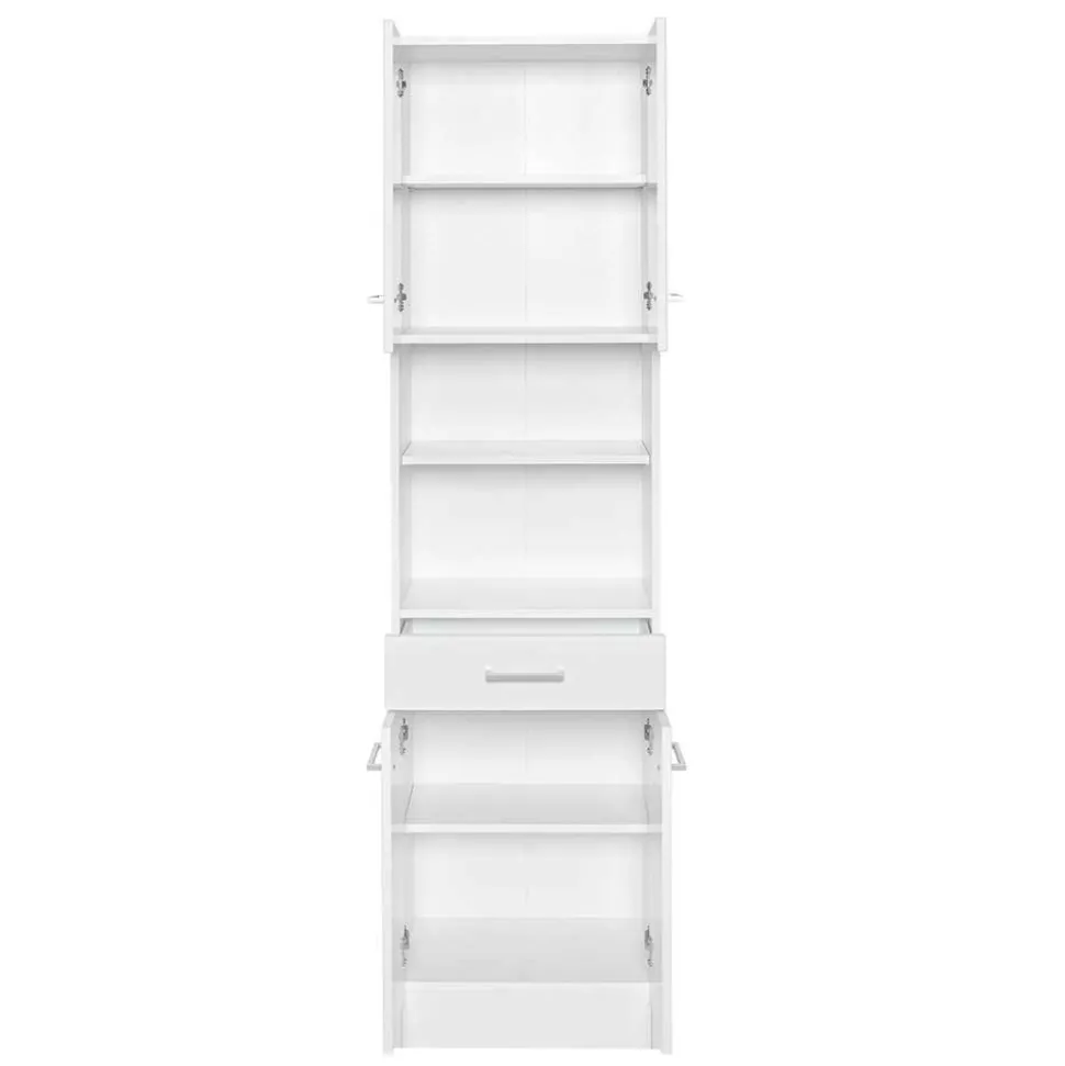 Badezimmer Hochschrank 4-türig & 2 Fächer - Skiranov