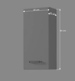 Badezimmer Kombination Sagunis in Weiß (sechsteilig)