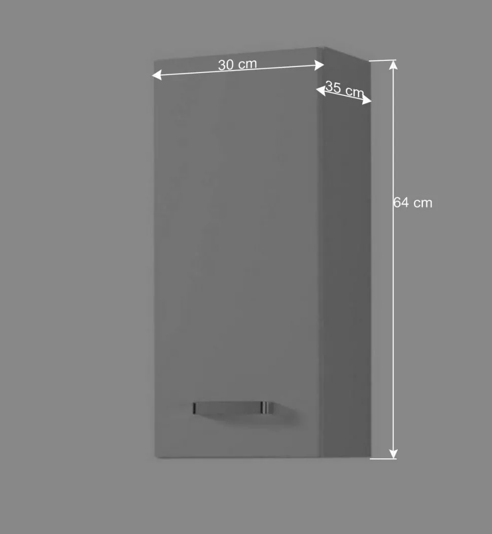 Badezimmer Kombination Sagunis in Weiß (sechsteilig)