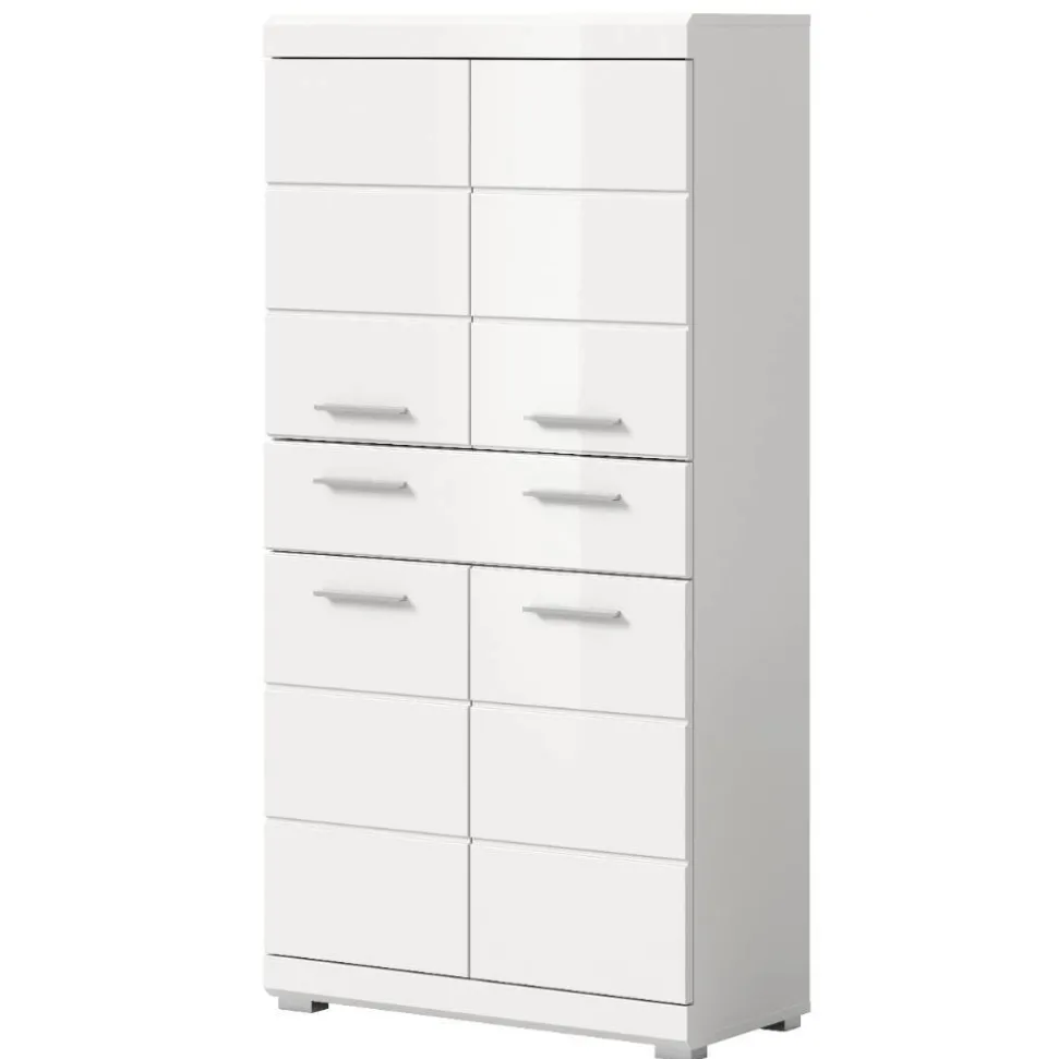 Badezimmer Midischrank in Weiß - Henriette