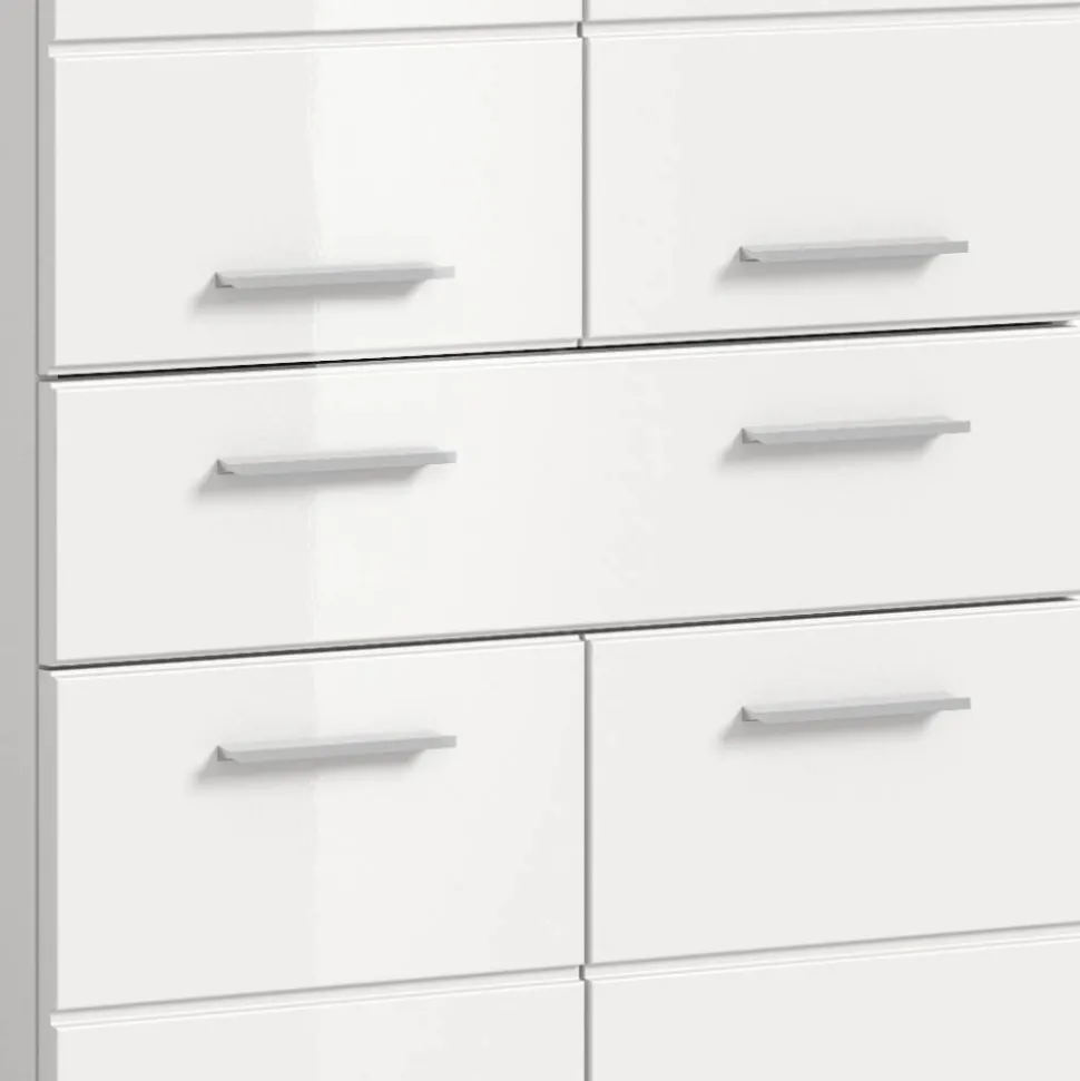 Badezimmer Midischrank in Weiß - Henriette