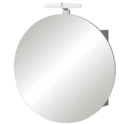 Badezimmer Spiegelschrank in Rund mit LED - Matrera