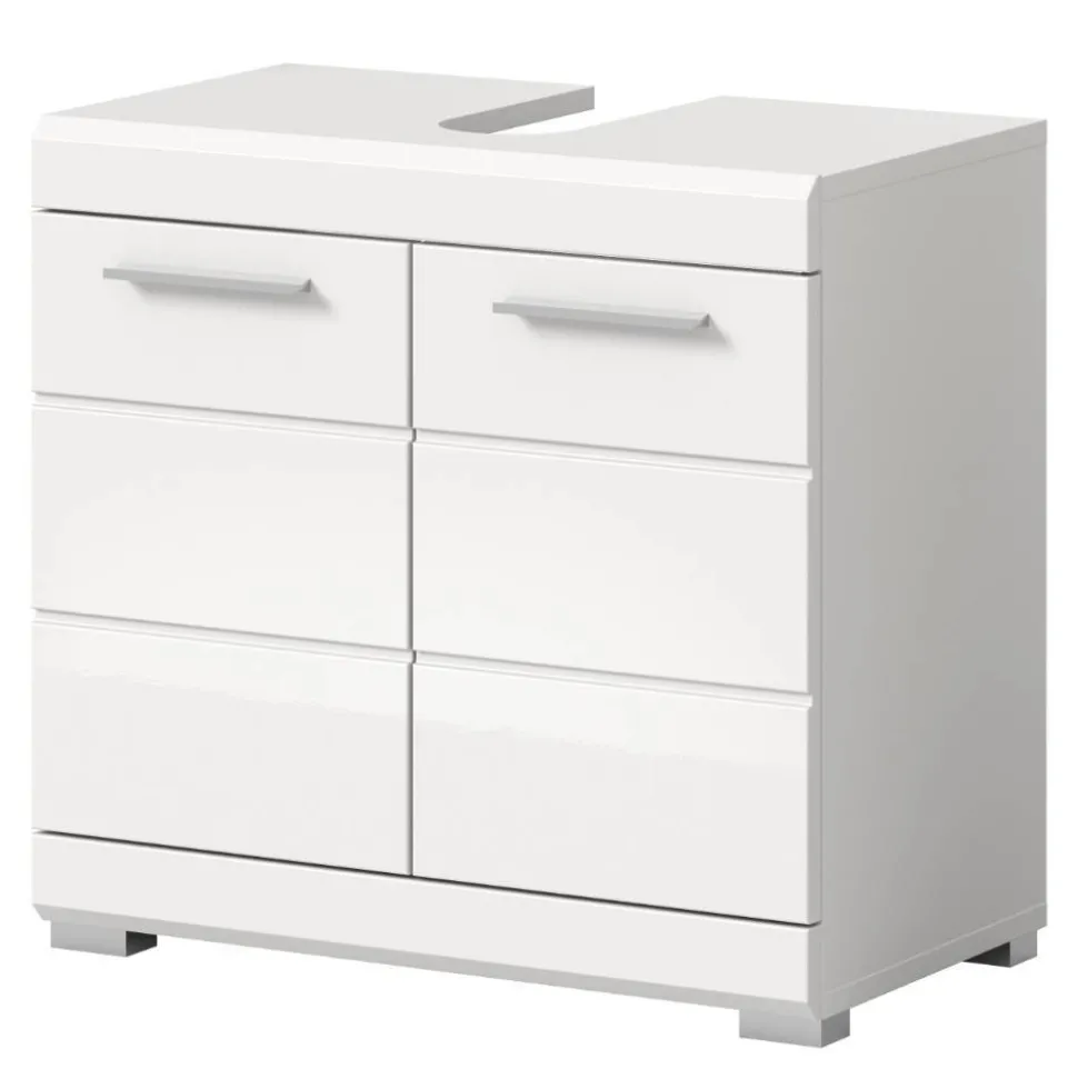 Badezimmer Unterbeckenschrank in Weiß - Henriette