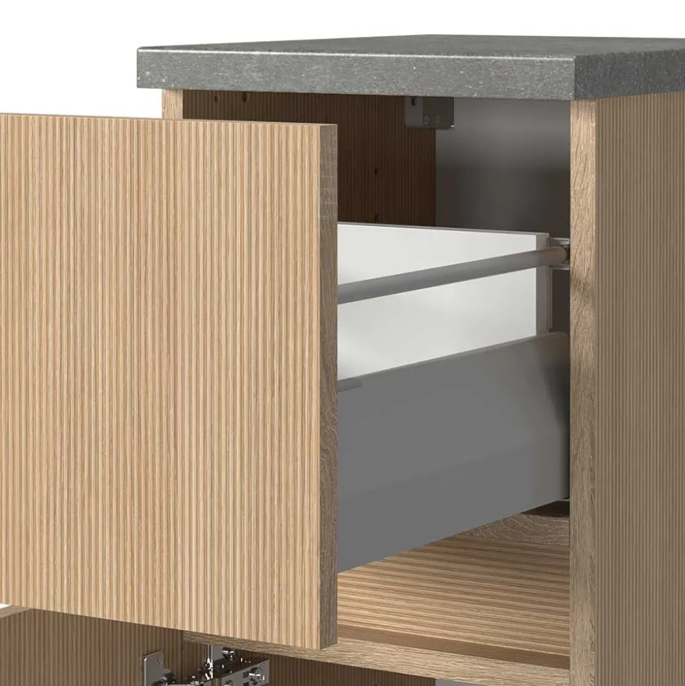 Badezimmer Unterschrank in Eiche Hell - Leitha