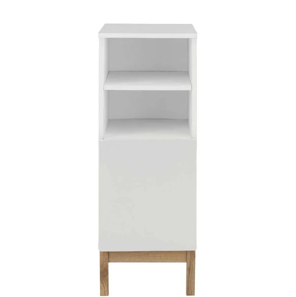 Badezimmer Unterschrank in Weiß mit Wildeiche - Speccia