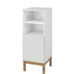 Badezimmer Unterschrank in Weiß mit Wildeiche - Speccia