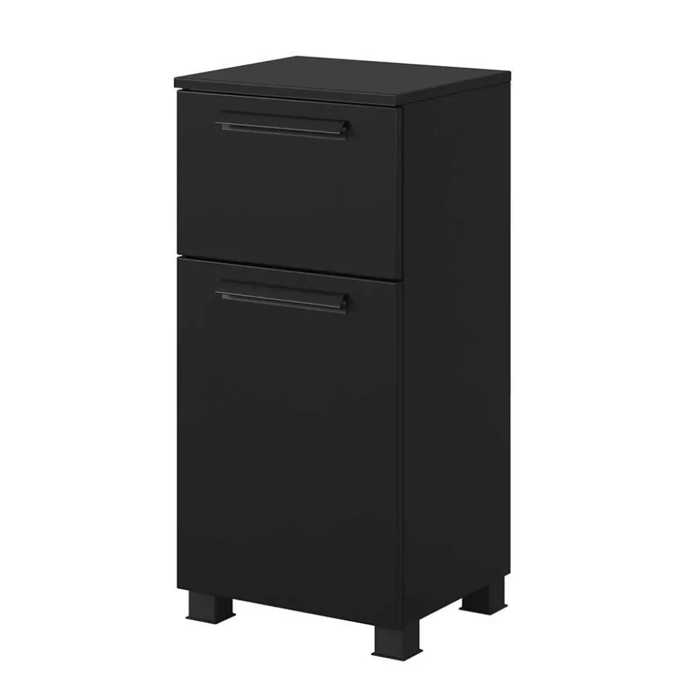 Badezimmer Unterschrank in Schwarz - Ostoro