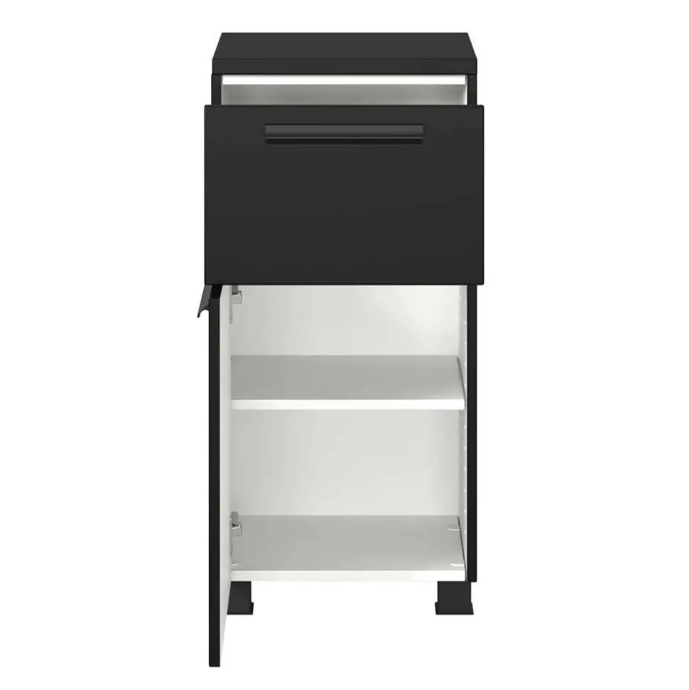 Badezimmer Unterschrank in Schwarz - Ostoro