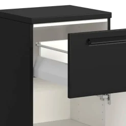Badezimmer Unterschrank in Schwarz - Ostoro