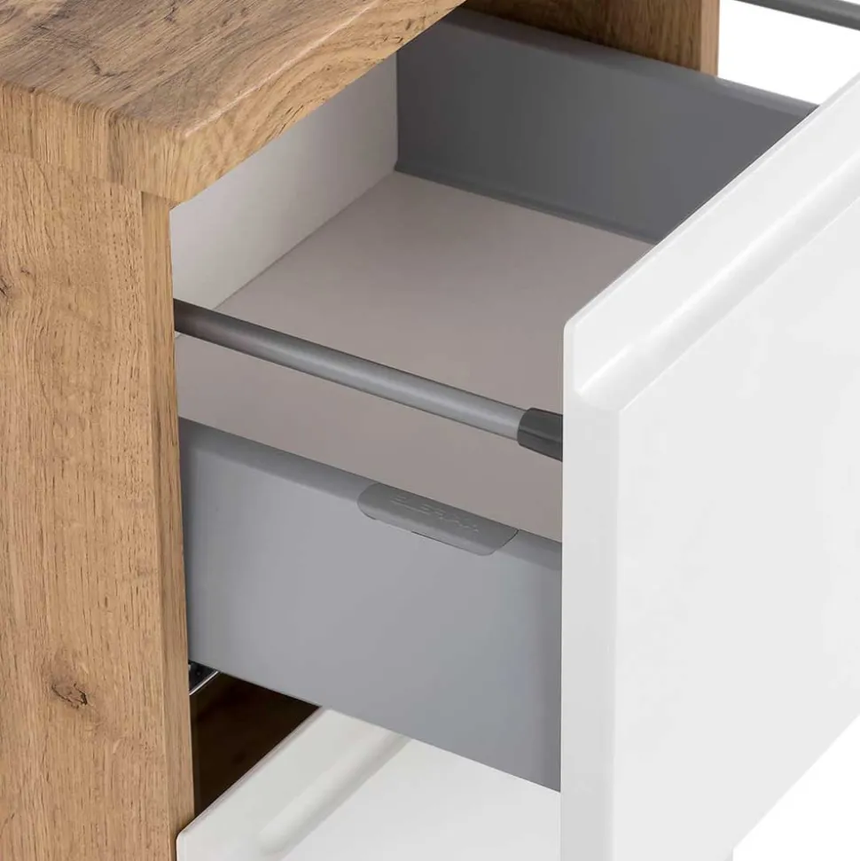 Badezimmer Unterschrank mit Tür & Schublade - Eight