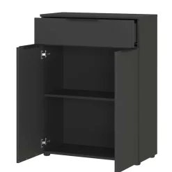 Badezimmer Vertiko in Dunkelgrau - Go