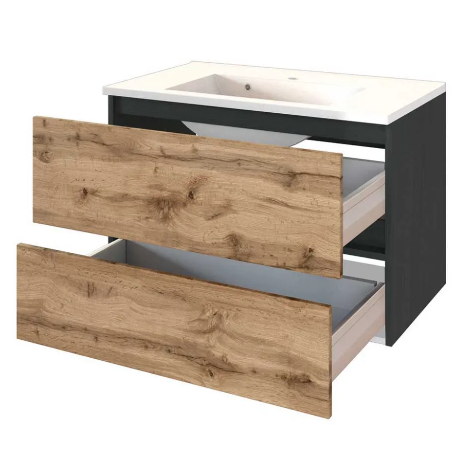 Badezimmer Waschtisch & Schränke - Endely (dreiteilig)