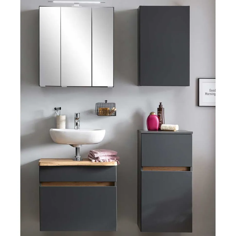 Badezimmerblock Schrank Set - Agiruan (vierteilig)