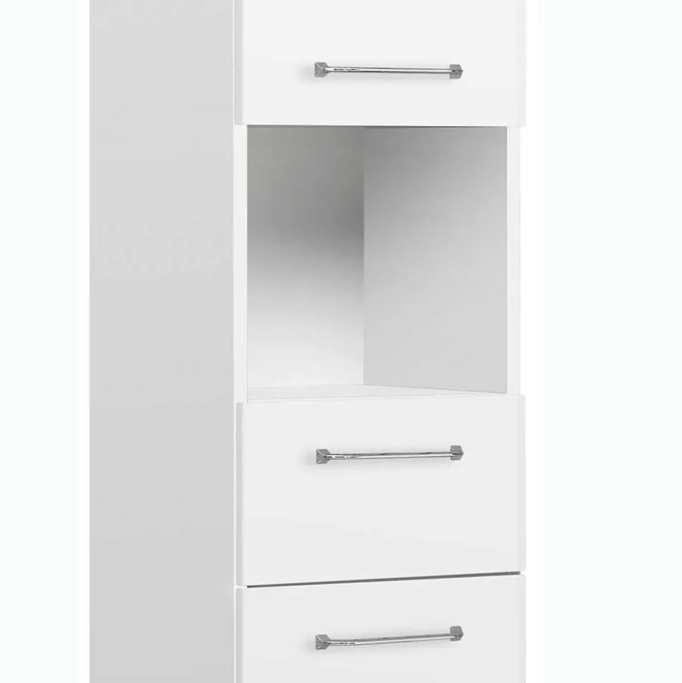 Badezimmer-Hochschrank in Weiß - Estateas