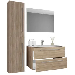 Badezimmermöbel hängend - Caleena (dreiteilig)