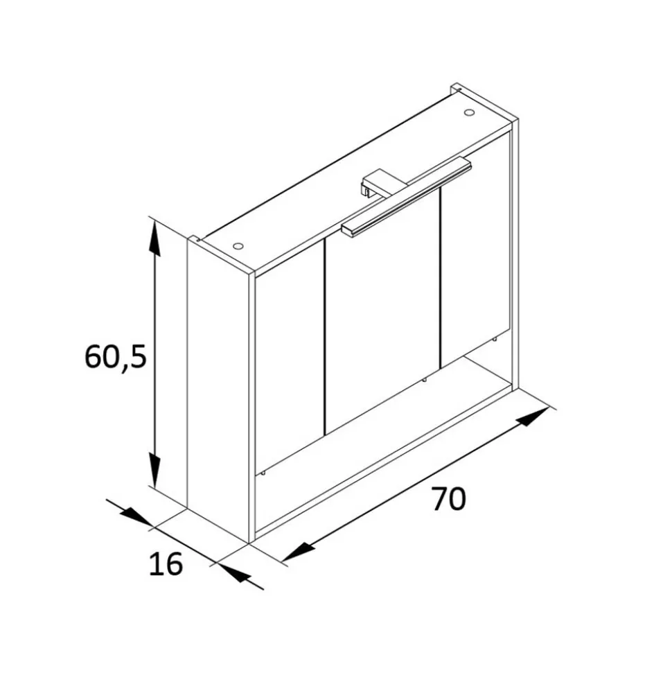 Badezimmermöbel in Dunkelgrün & Gold - Aqua (dreiteilig)