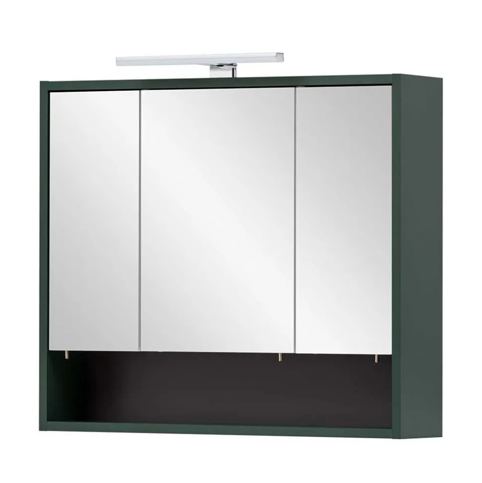 Badezimmermöbel in Dunkelgrün & Gold - Aqua (dreiteilig)