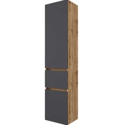 Badezimmermöbel Kombination zweifarbig - Larutta (vierteilig)