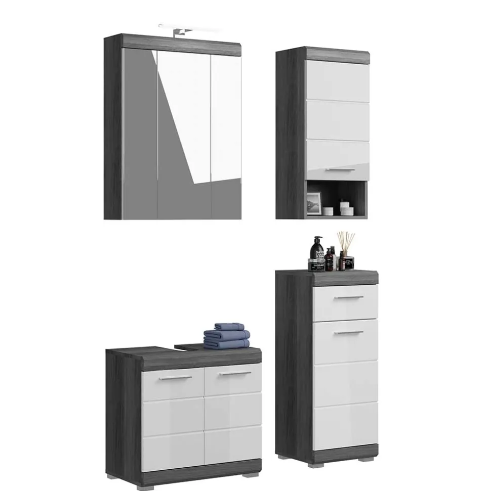 Badezimmermöbel Kombination modern - Nancys (vierteilig)