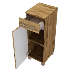 Badezimmermöbel Set 90 cm breit - Lemnas (dreiteilig)