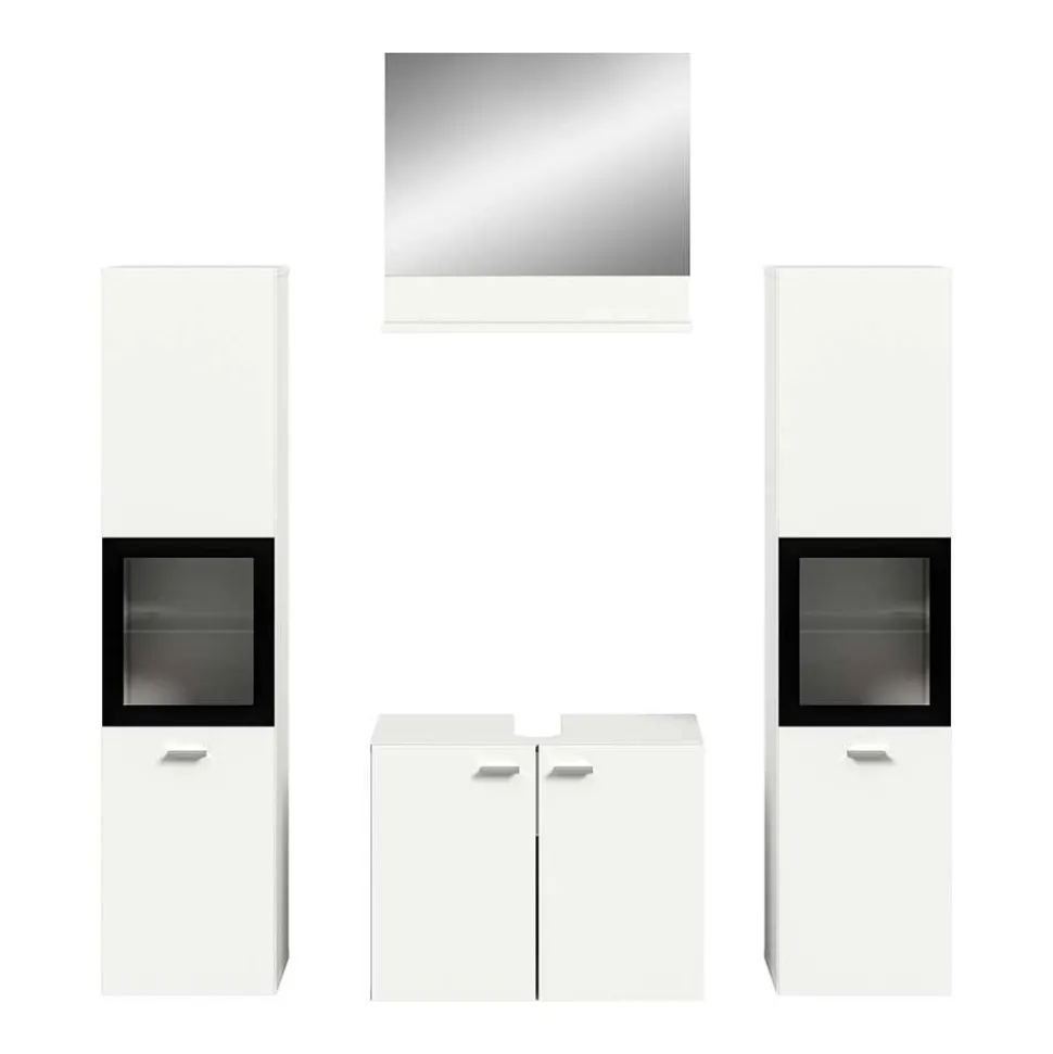 Badezimmermöbel-Kombi in Weiß - Harmone (vierteilig)