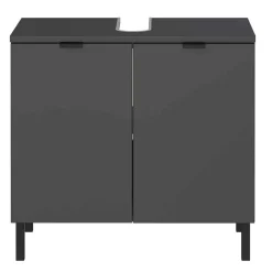 Badezimmermöbel-Set in Dunkelgrau - Quado (dreiteilig)