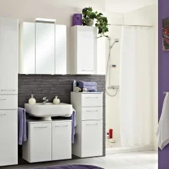 Badezimmer-Oberschrank in Weiß - Estateas