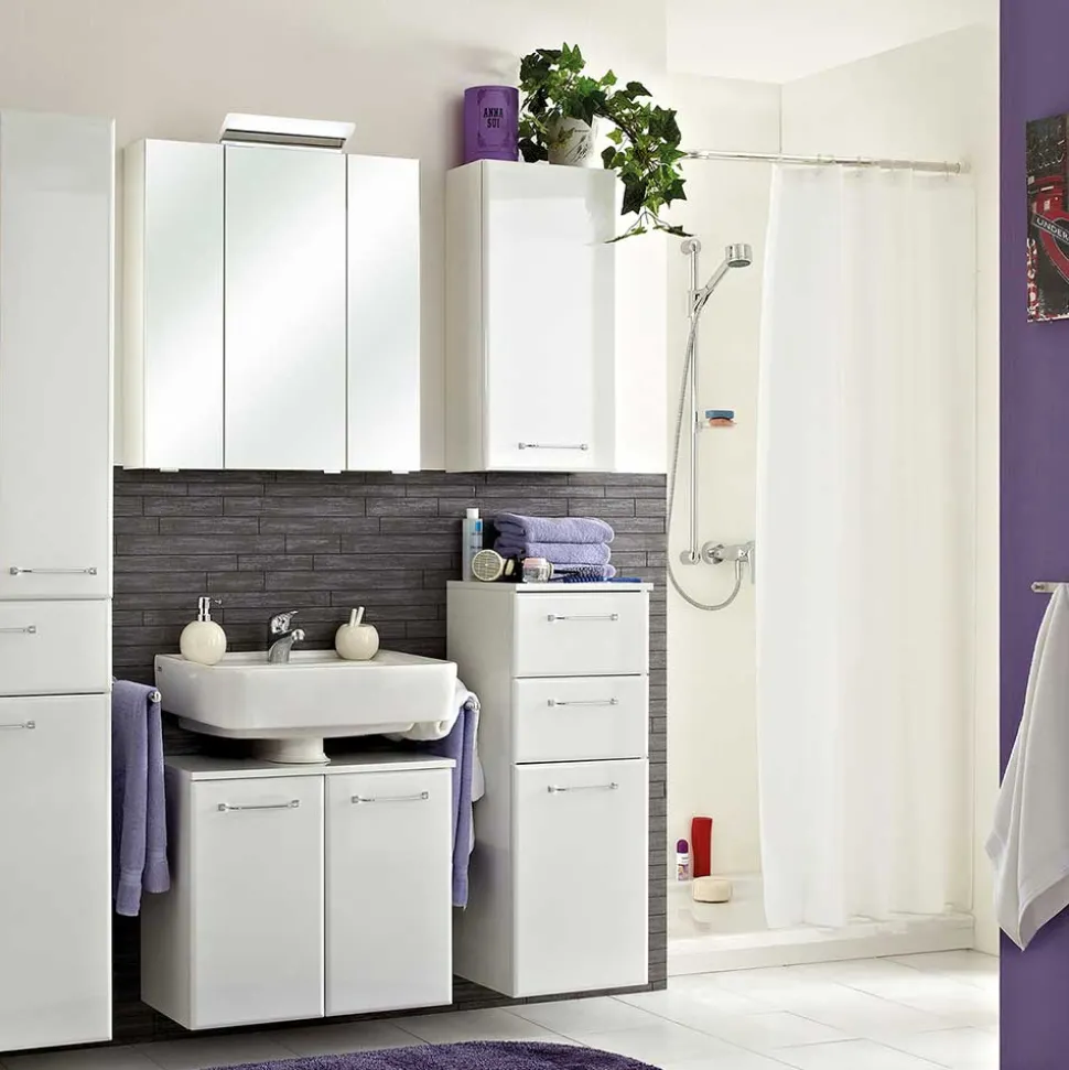 Badezimmer-Oberschrank in Weiß - Estateas