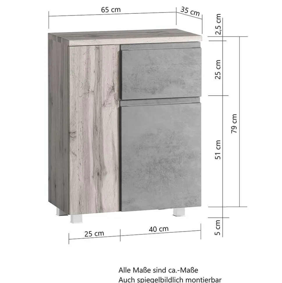 Badezimmerschränke Set modern - Eight (dreiteilig)