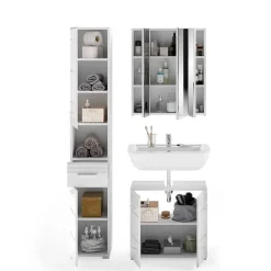 Badmöbel Kombination Hochglanz - Whale (dreiteilig)