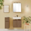 Badmöbel Kombination in Holzdekor - Ucaida (dreiteilig)