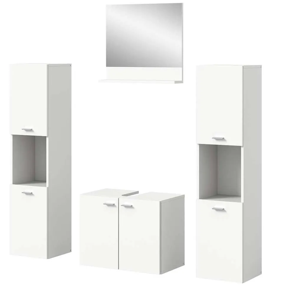 Badmöbel Kombination in Weiß - Harmone (vierteilig)