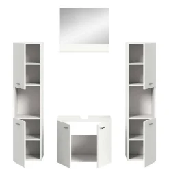 Badmöbel Kombination in Weiß - Harmone (vierteilig)