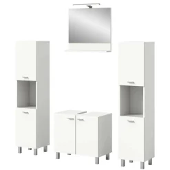 Badmöbel Kombination in Weiß - Harmone (vierteilig)