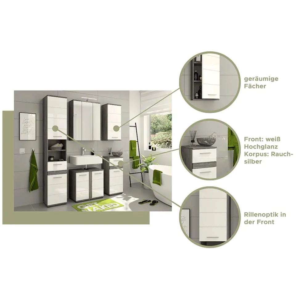 Badmöbel Kombination modern - Chapan (dreiteilig)