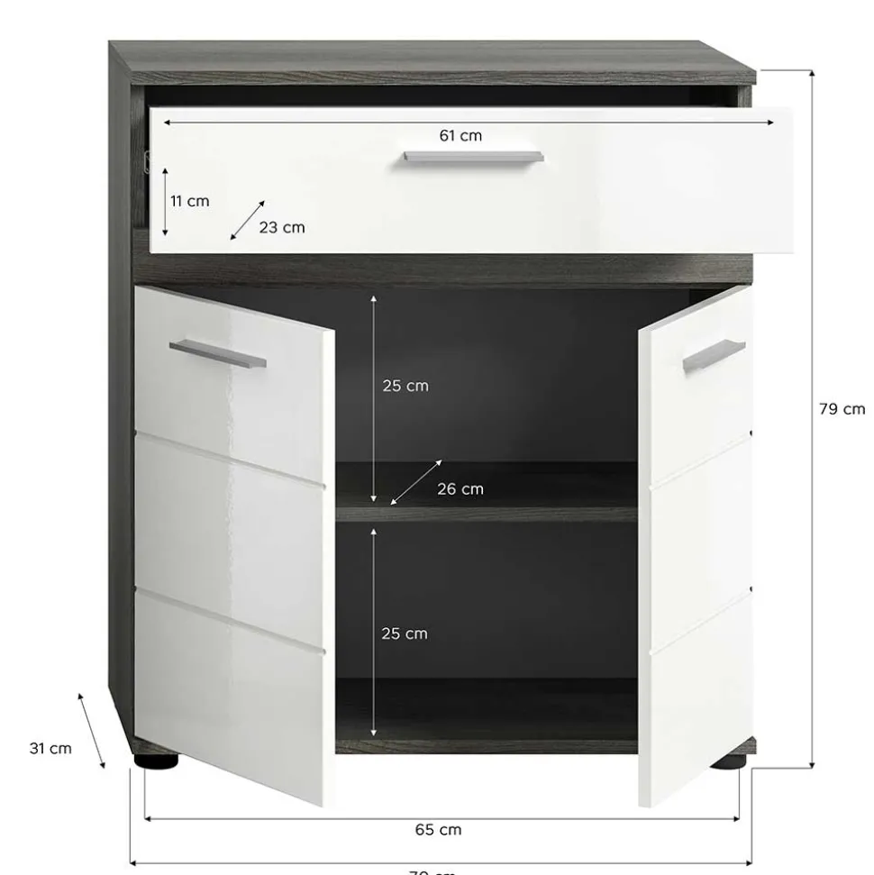 Badmöbel Kombination modern - Chapan (dreiteilig)