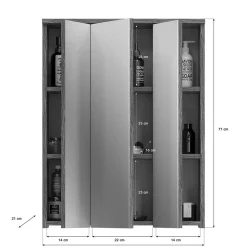 Badmöbel Kombination modern - Chapan (dreiteilig)