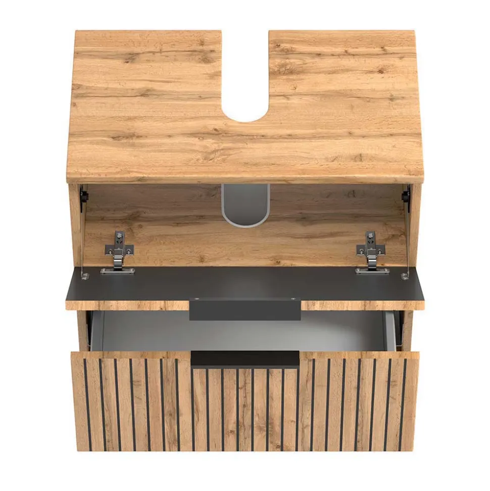 Badmöbel Schränke & Spiegel Set - Crystoga (vierteilig)