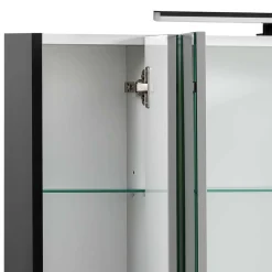 Badmöbel Set in Schwarz - Riguna (dreiteilig)