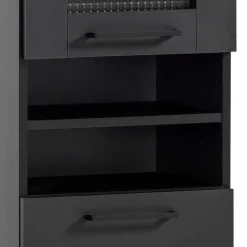 Badmöbel Set in Schwarz - Riguna (dreiteilig)