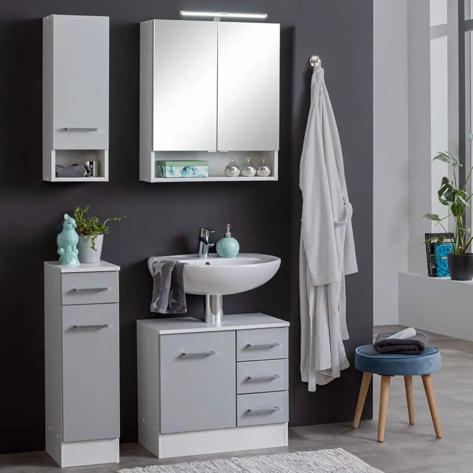 Badmöbel Set melaminbeschichtet - Girios (vierteilig)