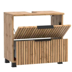 Badmöbel Waschtisch Kombi mit LED Spiegel - Crystoga (zweiteilig)