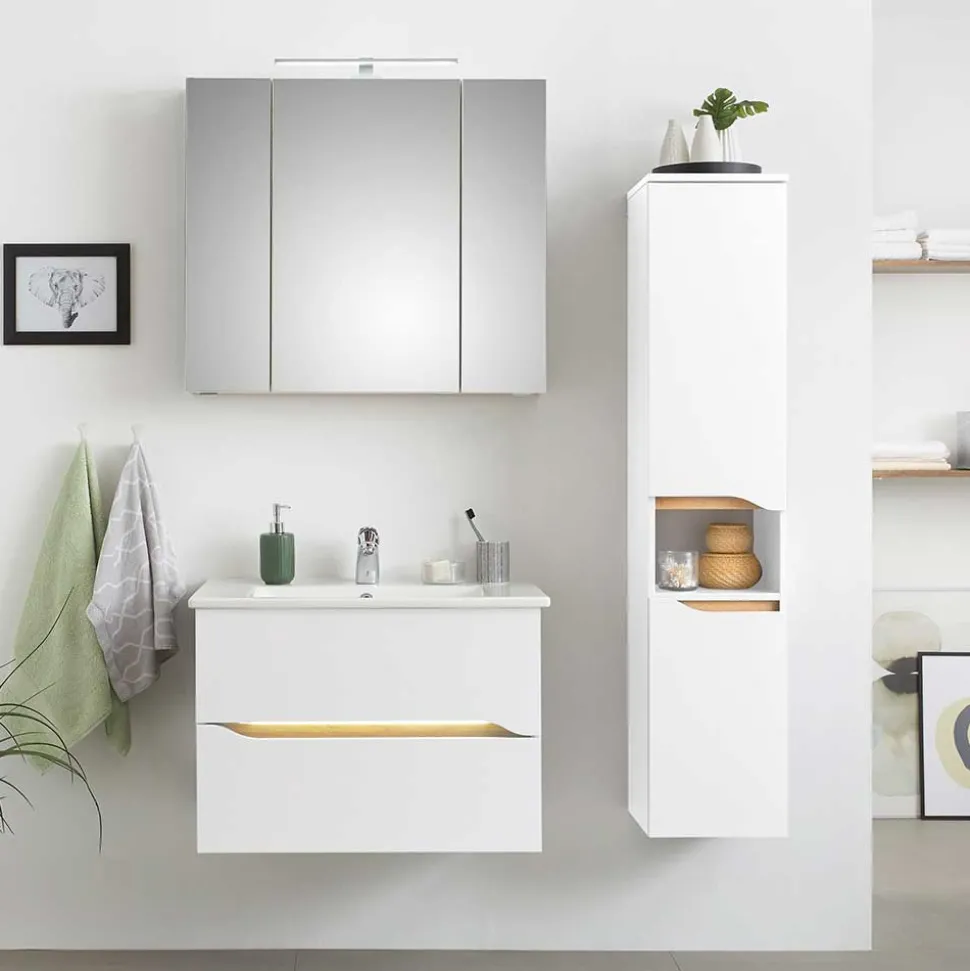 Badmöbelkombi hängend - Zenata (dreiteilig)